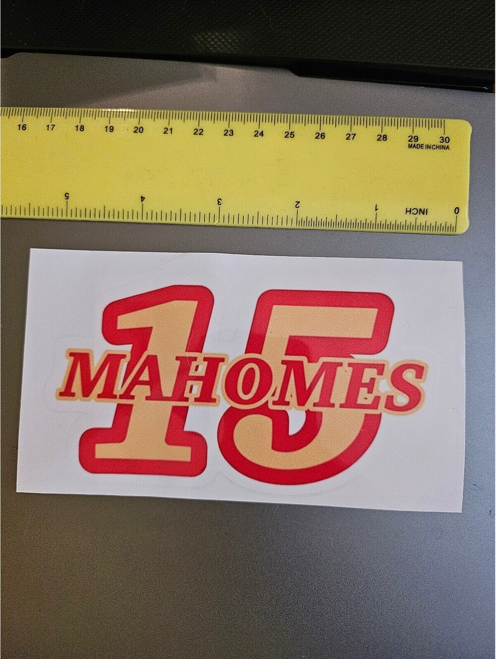 Patrick Mahomes 15 KC chiefs - vinyl Sticker - for laptop/bottle/etc - NEW
